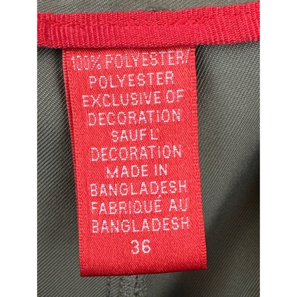 Izod Mens Olive Green Flat-Front Polyester Shorts Size 36 - Picture 3 of 5